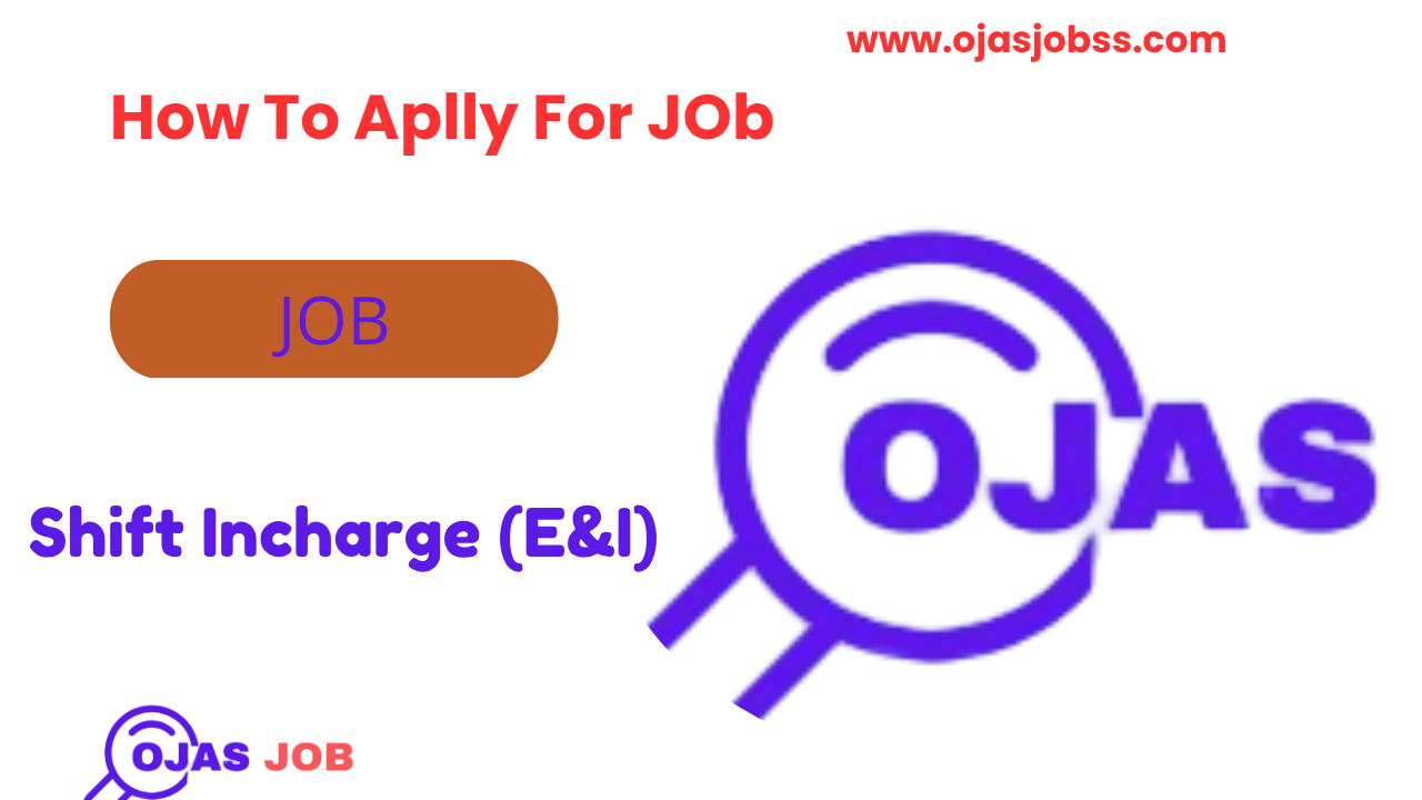 Urgently Require Shift Incharge (E&I) Job